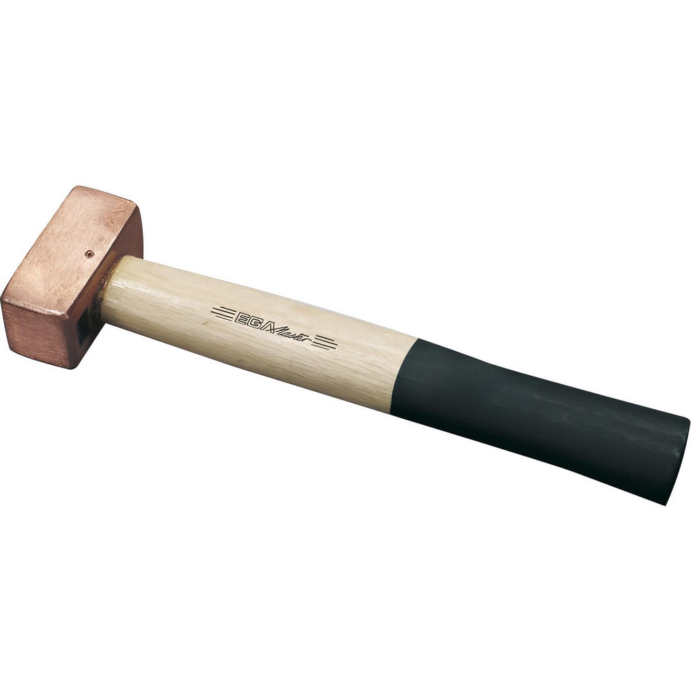 Mallets; Mallet Type: Double Face; Head Weight (Lb): 2.2046; Head Material: Copper; Handle Material: Hickory; Handle Color: Black; Head Color: Gray; Handle Length (Decimal Inch): 37