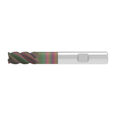 Corner Radius End Mill: 17.50 mm Dia, 36.00 mm LOC, 0.32 mm Radius, 4 Flute, Solid Carbide