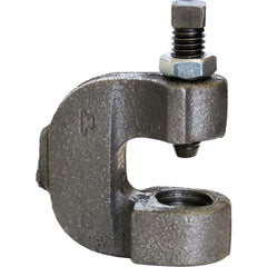 Beam Clamps & C-Clamps; Clamp Type: C-Clamp w/Set Screw and Locknut; Material: Malleable Iron; Finish: Plain; Load Capacity (Lb.