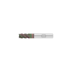 Corner Radius End Mill: 9.00 mm Dia, 19.00 mm LOC, 0.32 mm Radius, 4 Flute, Solid Carbide