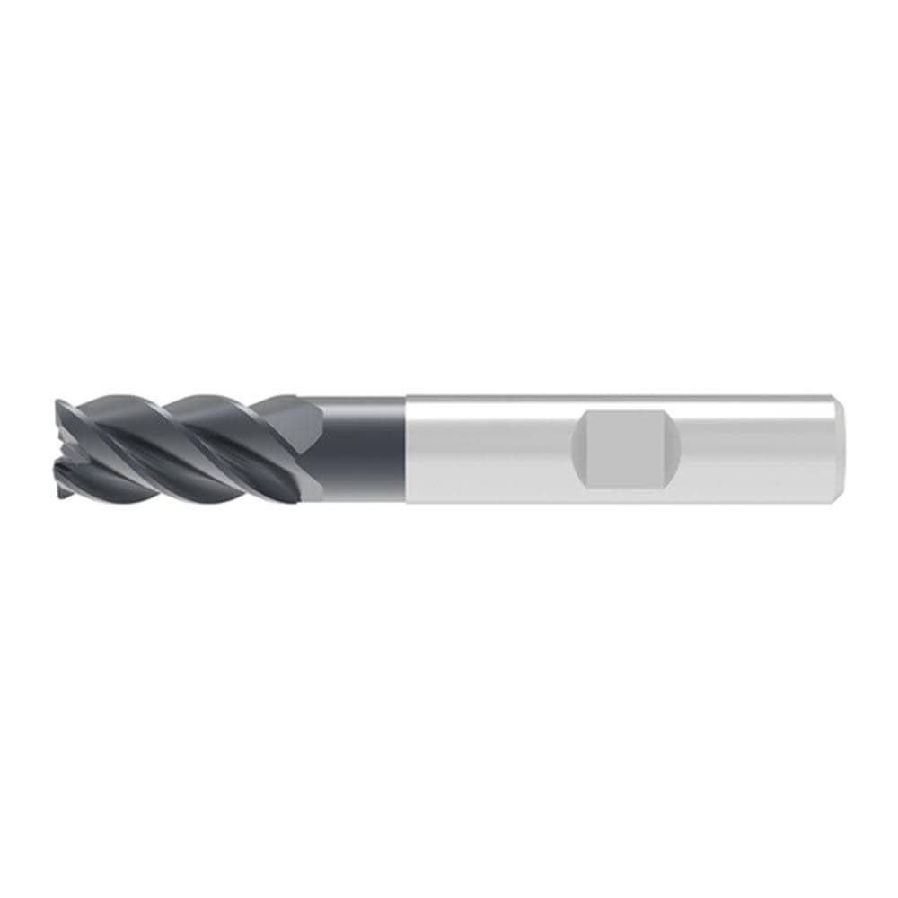 Corner Radius End Mill: 18.00 mm Dia, 32.00 mm LOC, 0.32 mm Radius, 4 Flute, Solid Carbide