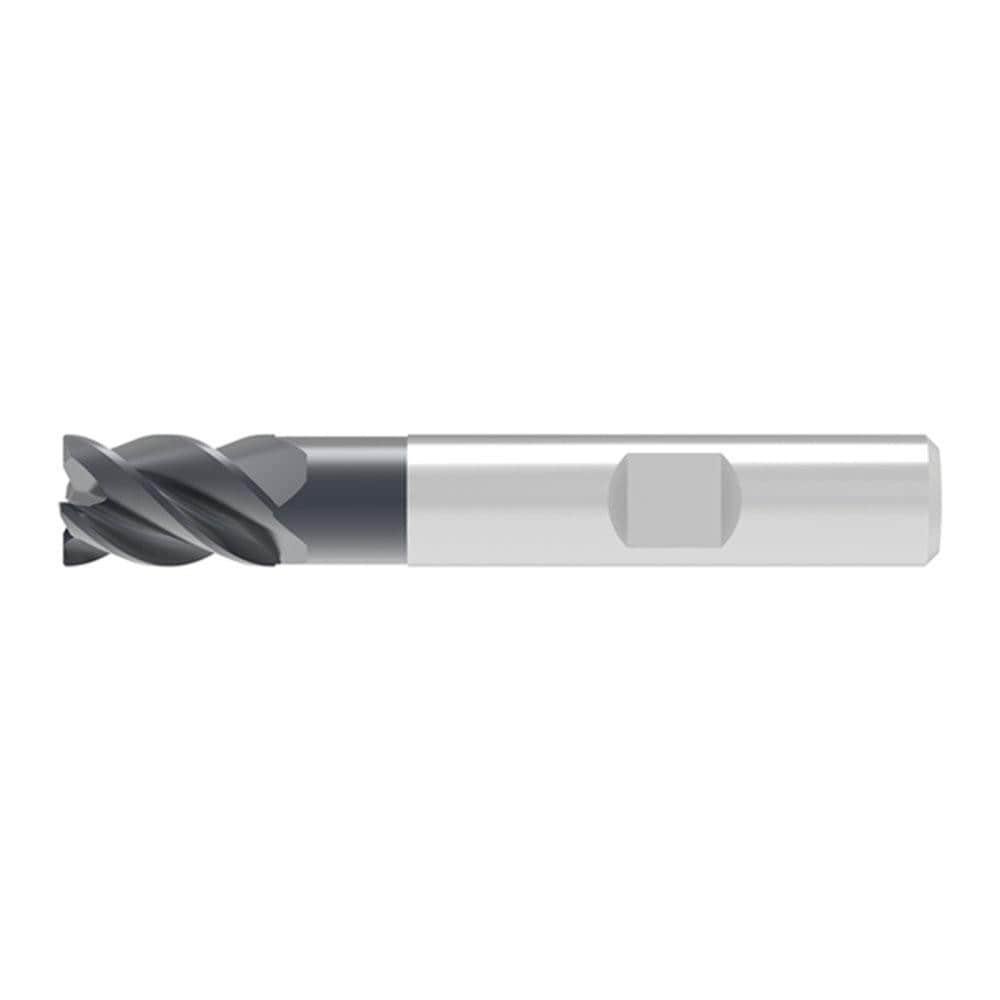 Corner Radius End Mill: 17.50 mm Dia, 24.00 mm LOC, 0.32 mm Radius, 4 Flute, Solid Carbide