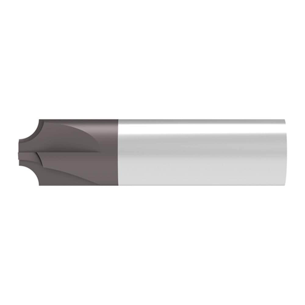 Corner Rounding End Mill: 2.50 mm Radius, 7.00 mm Dia, 4 Flutes, 2.50 mm LOC, Solid Carbide