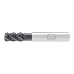 Corner Radius End Mill: 12.00 mm Dia, 26.00 mm LOC, 0.20 mm Radius, 4 Flute, Solid Carbide