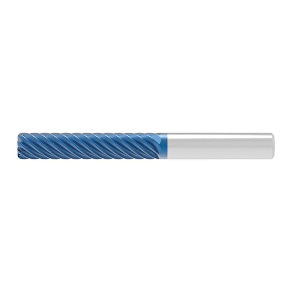 Corner Radius End Mill: 16.00 mm Dia, 65.00 mm LOC, 1.00 mm Radius, 8 Flute, Solid Carbide