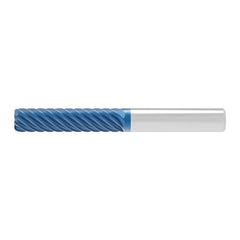 Corner Radius End Mill: 20.00 mm Dia, 55.00 mm LOC, 1.00 mm Radius, 10 Flute, Solid Carbide