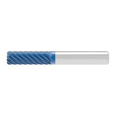 Corner Radius End Mill: 8.00 mm Dia, 22.00 mm LOC, 0.50 mm Radius, 6 Flute, Solid Carbide