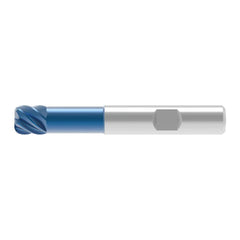 Corner Radius End Mill: 12.00 mm Dia, 12.00 mm LOC, 1.50 mm Radius, 6 Flute, Solid Carbide