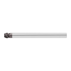 Corner Radius End Mill: 17.00 mm Dia, 24.00 mm LOC, 1.00 mm Radius, 4 Flute, Solid Carbide