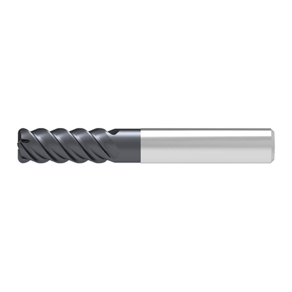 Corner Radius End Mill: 12.00 mm Dia, 28.00 mm LOC, 1.50 mm Radius, 4 Flute, Solid Carbide