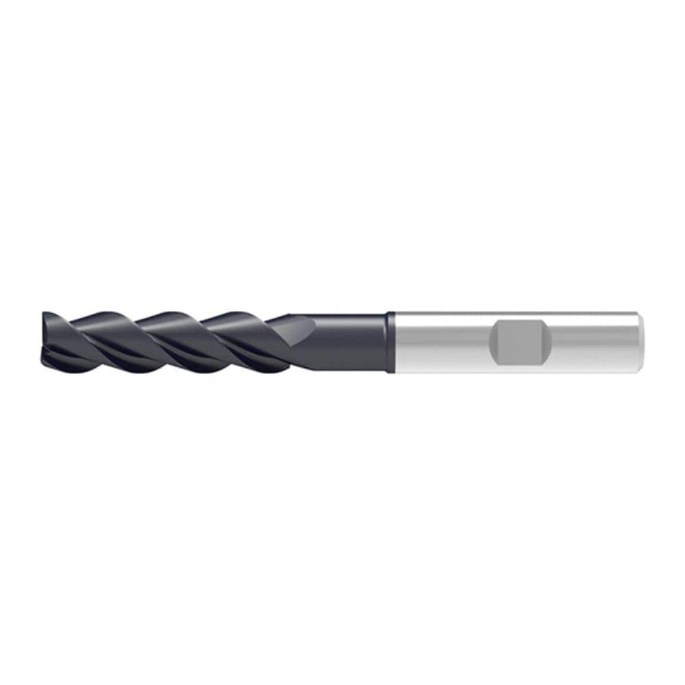 Corner Chamfer End Mill: 14.00 mm Dia, 45.00 mm LOC, 3 Flute, 0.20 mm Chamfer Width, Solid Carbide