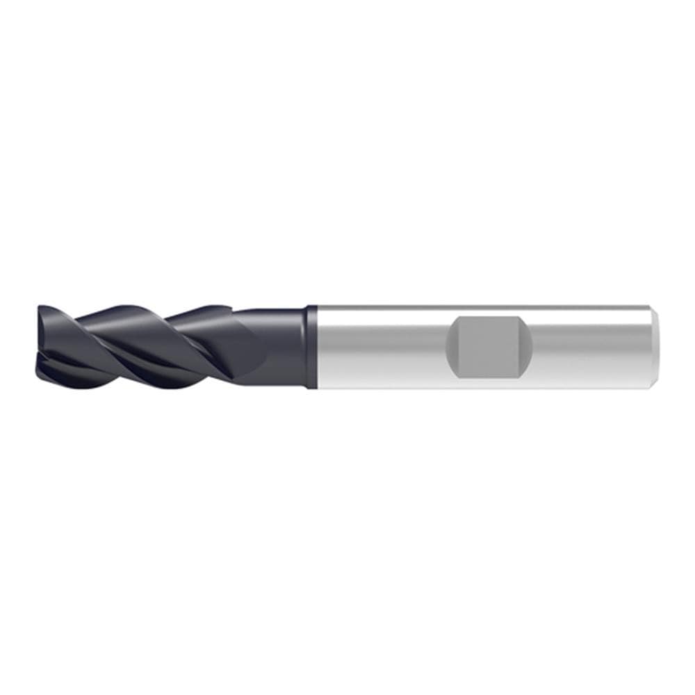 Corner Chamfer End Mill: 14.00 mm Dia, 30.00 mm LOC, 3 Flute, 0.20 mm Chamfer Width, Solid Carbide