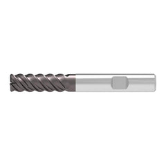 Corner Radius End Mill: 16.00 mm Dia, 48.00 mm LOC, 2.00 mm Radius, 4 Flute, Solid Carbide