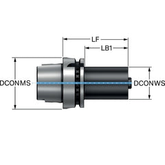 Modular Tool Holding System Adapters; Modular Connection Size: C6; Modular System Size: 125;C6; Projection (Decimal Inch): 4.7244; Projection (mm): 120.000; Overall Length (mm): 120; Overall Length (Decimal Inch): 4.7244; Through Coolant: Yes