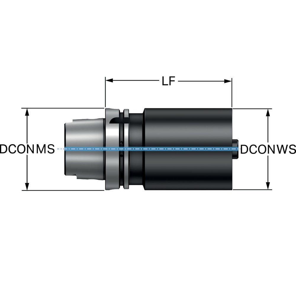 Modular Tool Holding System Adapters; Modular Connection Size: C4; Modular System Size: 40;C4; Overall Length (mm): 75; Overall Length (Decimal Inch): 2.9528; Through Coolant: Yes