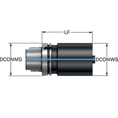 Modular Tool Holding System Adapters; Modular Connection Size: C4; Modular System Size: 40;C4; Overall Length (mm): 75; Overall Length (Decimal Inch): 2.9528; Through Coolant: Yes