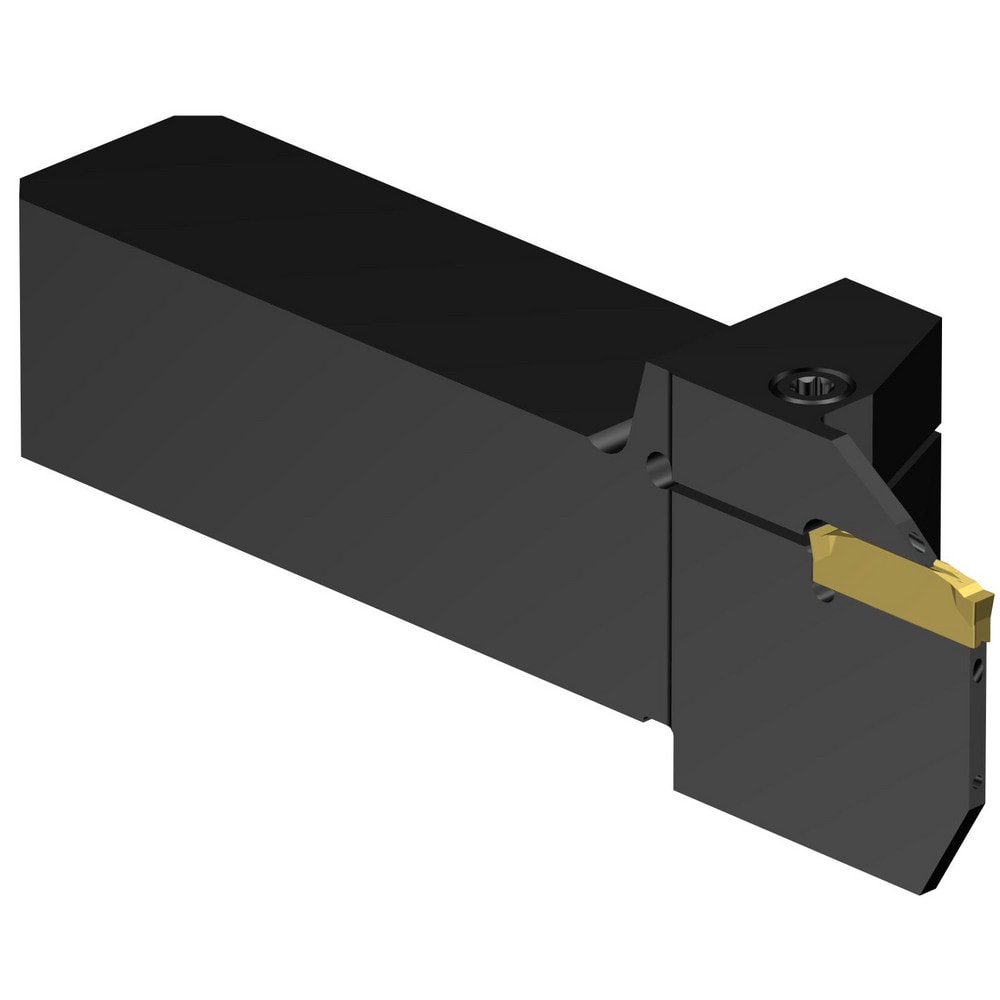 Indexable Grooving/Cut-Off Toolholders; Hand of Holder: Left Hand; Maximum Depth of Cut (Decimal Inch): 0.7874; Maximum Depth of Cut (mm): 20.00; Maximum Groove Width (Decimal Inch): 0.1098; Maximum Groove Width (mm): 2.79; Minimum Groove Width (Decimal I