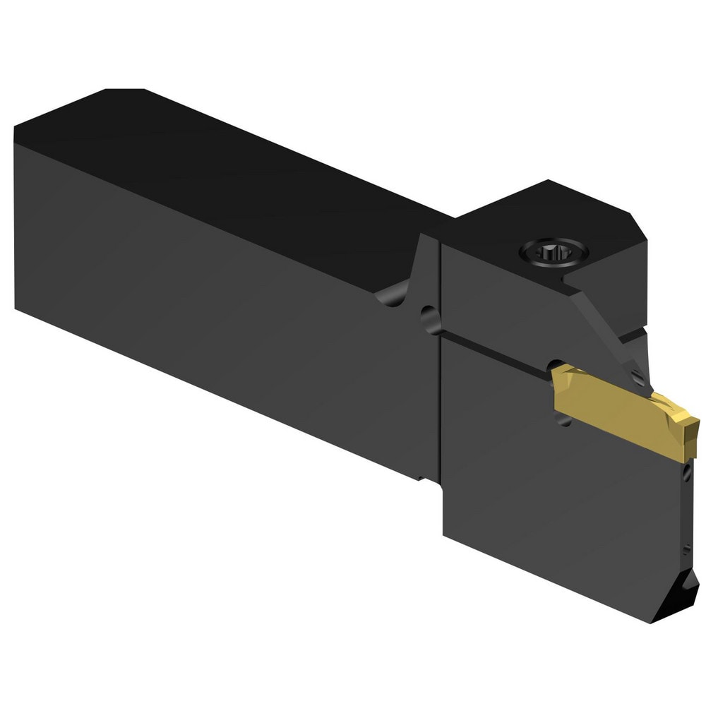 Indexable Grooving/Cut-Off Toolholders; Hand of Holder: Left Hand; Maximum Depth of Cut (Decimal Inch): 0.7874; Maximum Depth of Cut (mm): 20.00; Maximum Groove Width (Decimal Inch): 0.1098; Maximum Groove Width (mm): 2.79; Minimum Groove Width (Decimal I