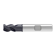 Corner Chamfer End Mill: 2.00 mm Dia, 4.00 mm LOC, 3 Flute, 0.04 mm Chamfer Width, Solid Carbide