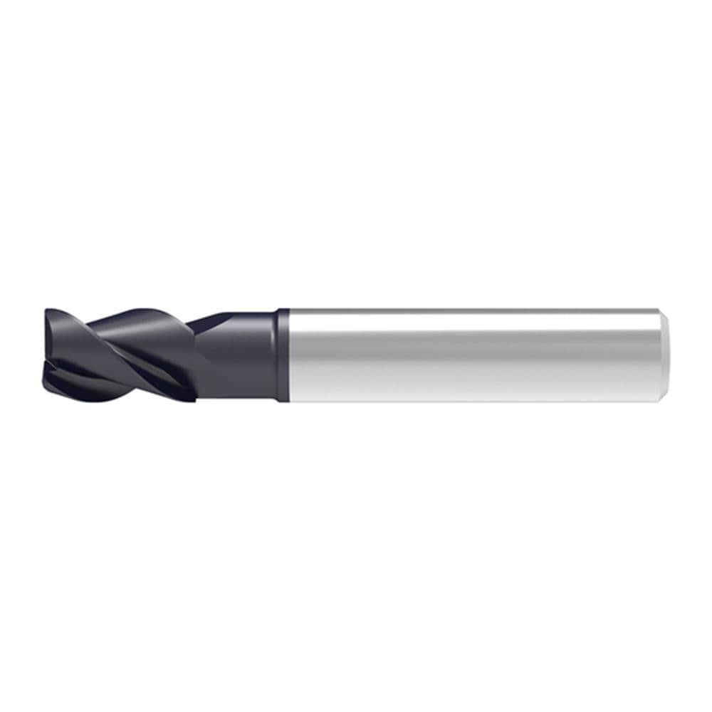 Corner Chamfer End Mill: 6.00 mm Dia, 10.00 mm LOC, 3 Flute, 0.12 mm Chamfer Width, Solid Carbide