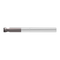 Corner Radius End Mill: 12.00 mm Dia, 8.00 mm LOC, 2.00 mm Radius, 2 Flute, Solid Carbide