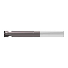 Corner Radius End Mill: 12.00 mm Dia, 8.00 mm LOC, 4.00 mm Radius, 2 Flute, Solid Carbide