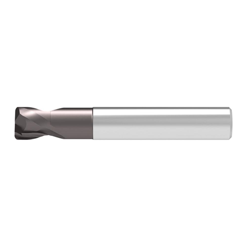 Corner Radius End Mill: 12.00 mm Dia, 8.00 mm LOC, 3.00 mm Radius, 2 Flute, Solid Carbide