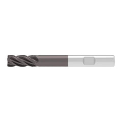 Corner Chamfer End Mill: 5.00 mm Dia, 13.00 mm LOC, 4 Flute, 0.15 mm Chamfer Width, Solid Carbide