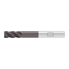 Corner Chamfer End Mill: 20.00 mm Dia, 38.00 mm LOC, 4 Flute, 0.35 mm Chamfer Width, Solid Carbide