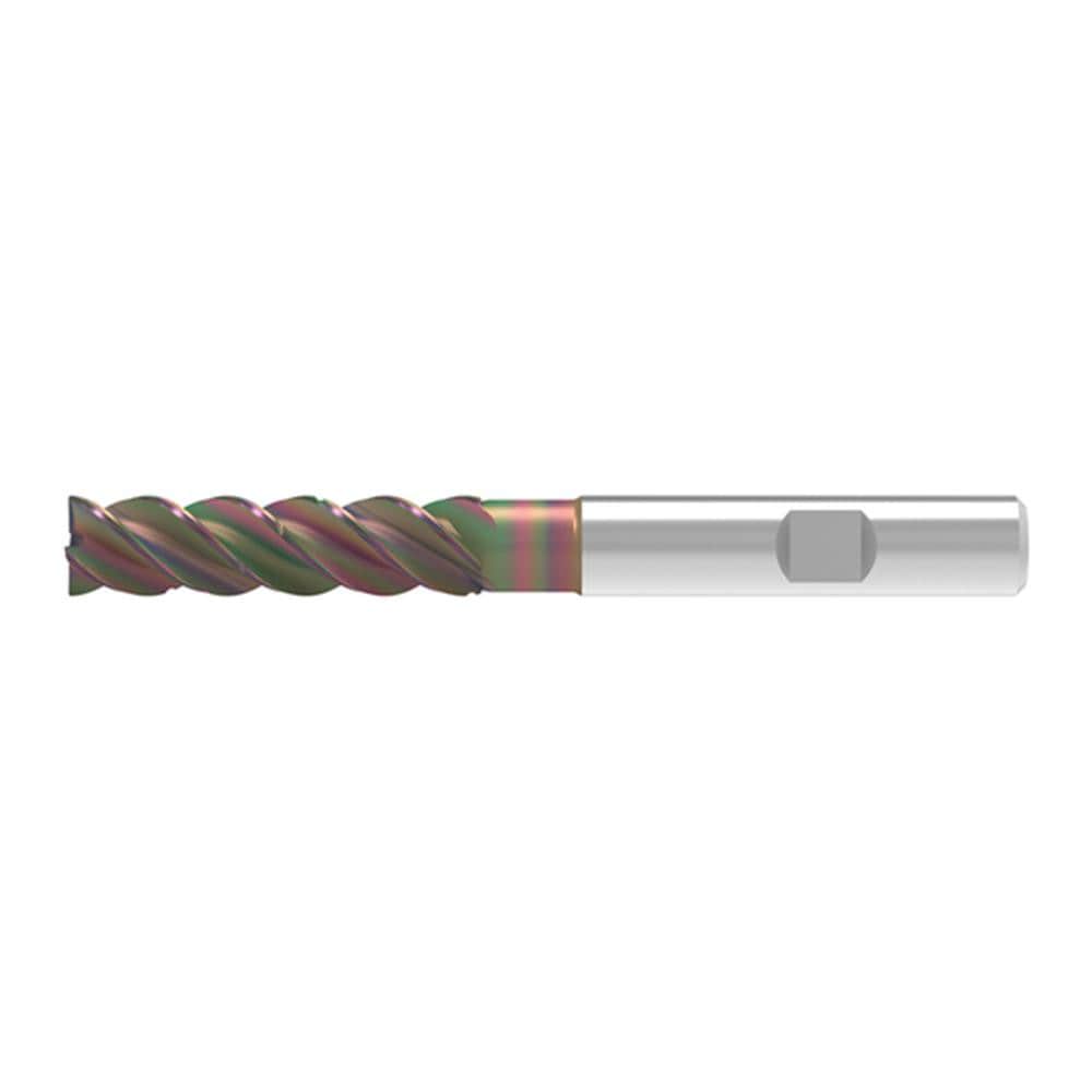 Corner Chamfer End Mill: 16.00 mm Dia, 65.00 mm LOC, 4 Flute, 0.20 mm Chamfer Width, Solid Carbide