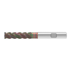 Corner Chamfer End Mill: 16.00 mm Dia, 65.00 mm LOC, 4 Flute, 0.20 mm Chamfer Width, Solid Carbide