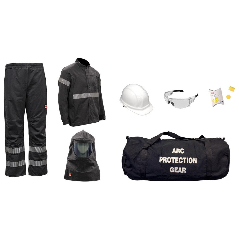 Arc Flash Clothing Kit: Size Large, Cotton, Jacket, Pants & Hoods