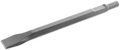 Hammer & Chipper Replacement Chisel: Scaling, 2" Head Width, 12" OAL, 1-1/4" Shank Dia