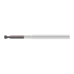 Corner Radius End Mill: 3.00 mm Dia, 3.00 mm LOC, 0.30 mm Radius, 2 Flute, Solid Carbide