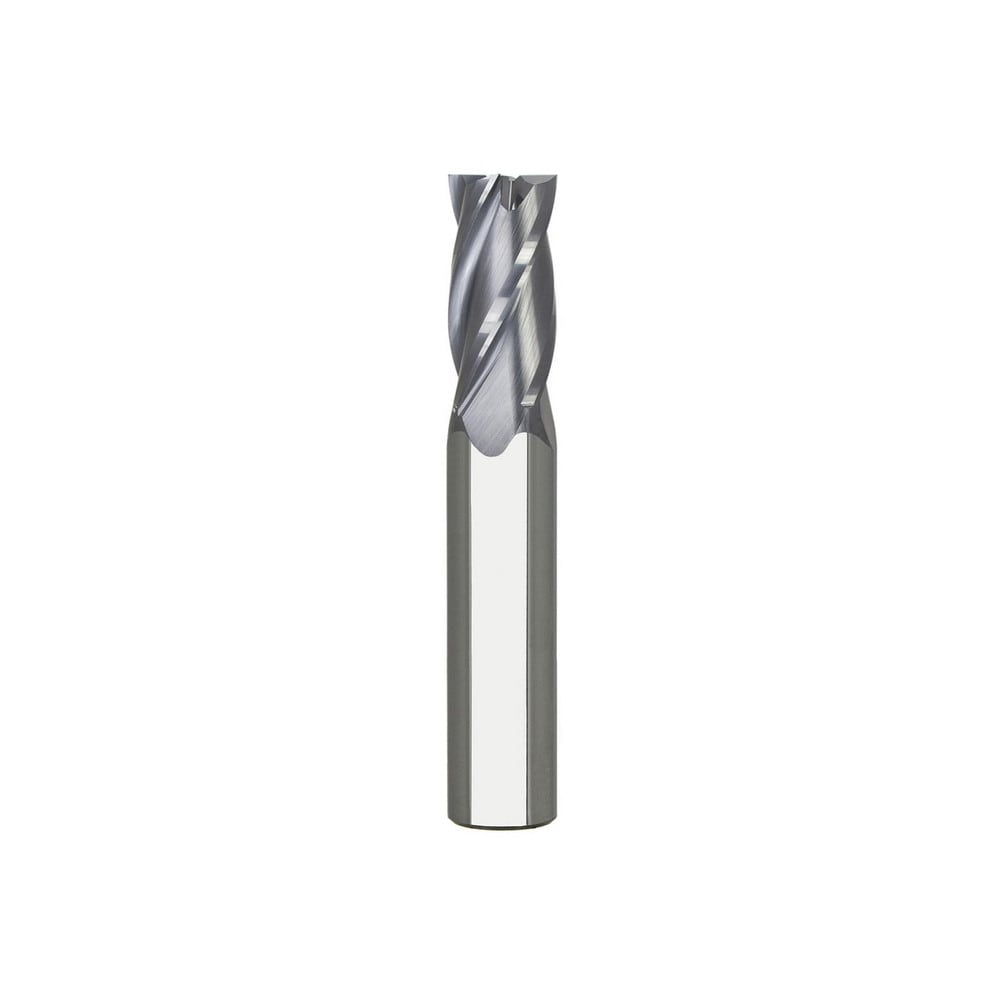 Square End Mill: 9/64" Dia, 1/2" LOC, 4 Flute, Solid Carbide