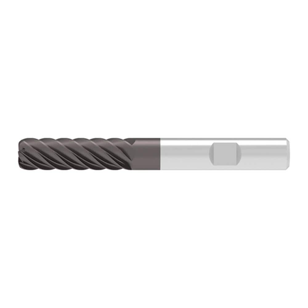 Corner Radius End Mill: 20.00 mm Dia, 60.00 mm LOC, 1.00 mm Radius, 8 Flute, Solid Carbide