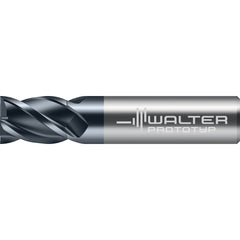 Square End Mill: 1/4" Dia, 1/2" LOC, 4 Flute, Solid Carbide