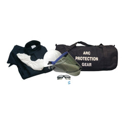 Arc Flash Clothing Kit: Size Large, Cotton, Bib Overalls, Hoods & Jacket