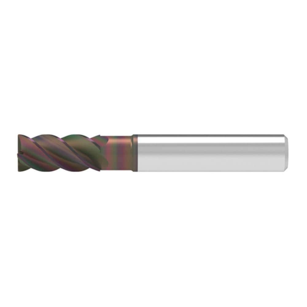 Corner Chamfer End Mill: 14.00 mm Dia, 26.00 mm LOC, 4 Flute, 0.20 mm Chamfer Width, Solid Carbide