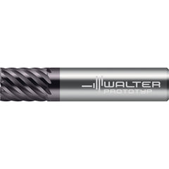 Square End Mill: 1/2" Dia, 1-1/4" LOC, 9 Flute, Solid Carbide