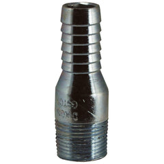 Combination Nipples For Hoses; Type: King Nipple; Material: Plated Steel; Thread Standard: Male NPT; Thread Size: 1/2 in; Overall Length: 2.94 in; Epa Watersense Certified: No