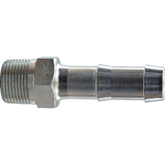 Combination Nipples For Hoses; Type: King Nipple; Material: Plated Steel; Thread Standard: Male NPT; Thread Size: 3/8 in; Overall Length: 3.38 in; Epa Watersense Certified: No