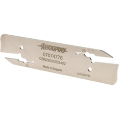 Indexable Grooving Blades; Cutting Direction: Neutral; Minimum Groove Width: 2.00; Minimum Groove Width (Decimal Inch): 0.0788; Minimum Groove Width (mm): 2.00; Blade Style: Blade Holder; Minimum Insert Width (Decimal Inch): 0.0788; Minimum Insert Width (