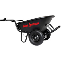 Next Generation Clean Energy Power Assist Electric  Rechargeable Electric Wheelbarrow with 350 Lb Load Capacity with Heavy Duty Steel Frame and 6cft Poly Tray