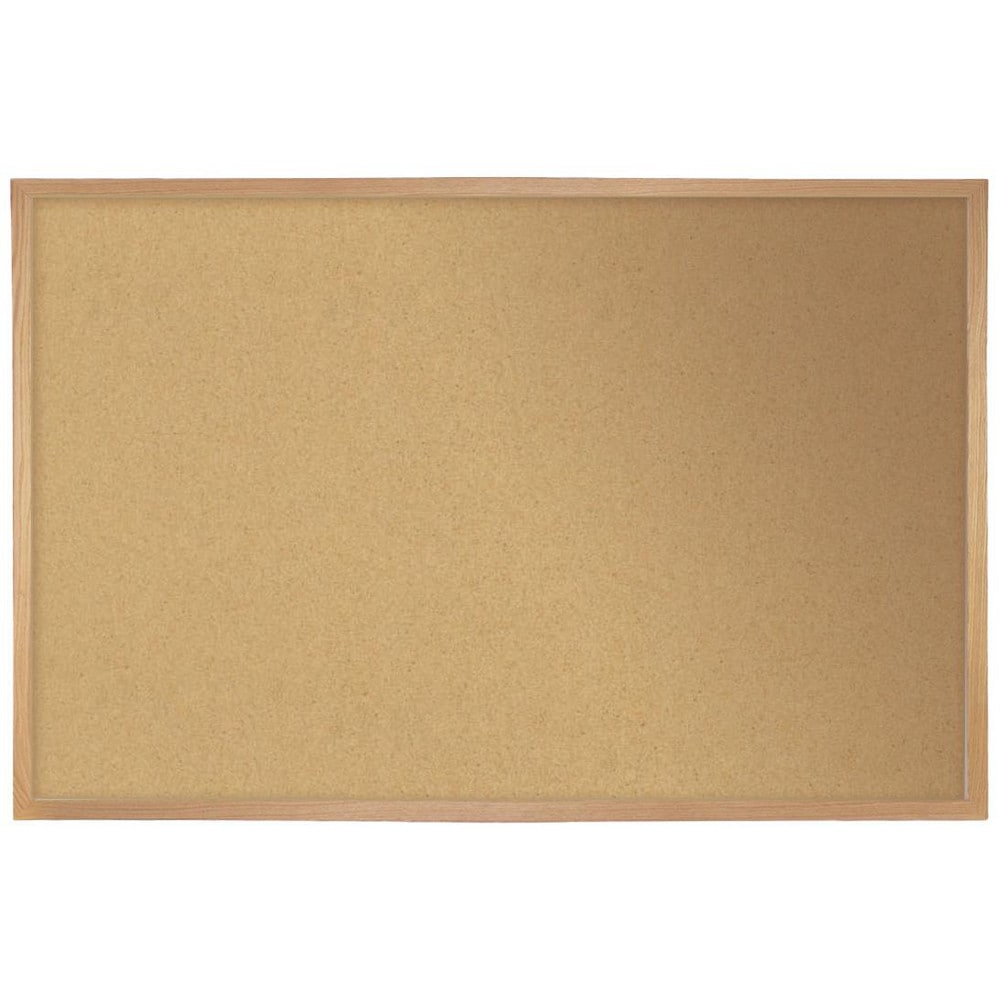 Cork Bulletin Boards; Bulletin Board Type: Open Cork Bulletin Board; Board Color: Natural; Board Material: Cork; Width (Inch): 84; Height (Inch): 48; Frame Material: Wood; Frame Color: Oak