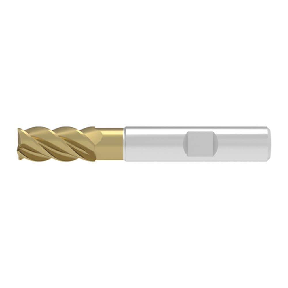 Corner Chamfer End Mill: 20.00 mm Dia, 38.00 mm LOC, 5 Flute, 0.30 mm Chamfer Width, Solid Carbide