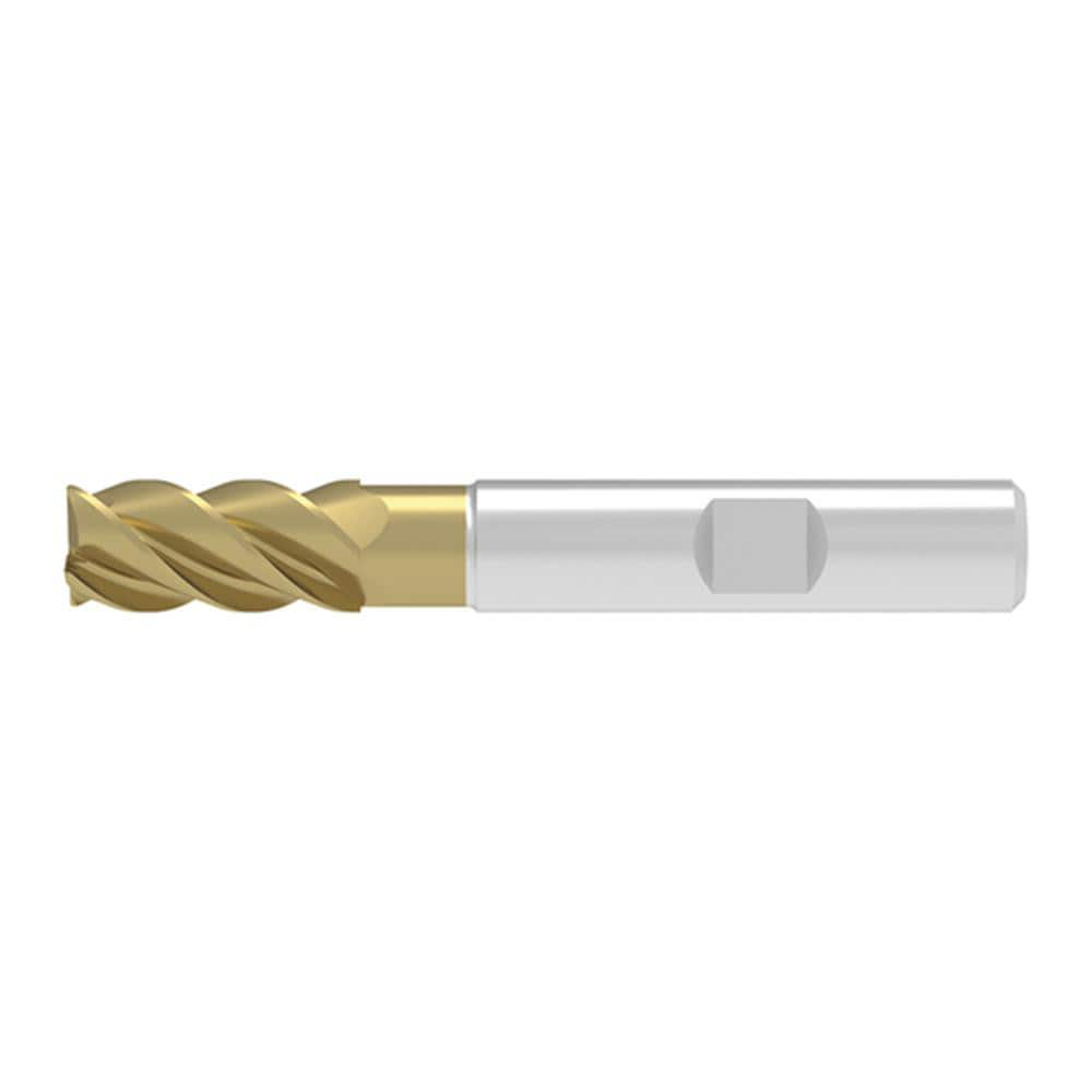 Corner Chamfer End Mill: 18.00 mm Dia, 32.00 mm LOC, 4 Flute, 0.20 mm Chamfer Width, Solid Carbide