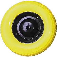 Wheelbarrow Tires; Wheel Type: Flat Free; Wheel Material: Foam, Steel; Wheel Diameter: 15 in; Wheel Width: 3.5 in; For Use With: Chore Warrior & Deck Barrow