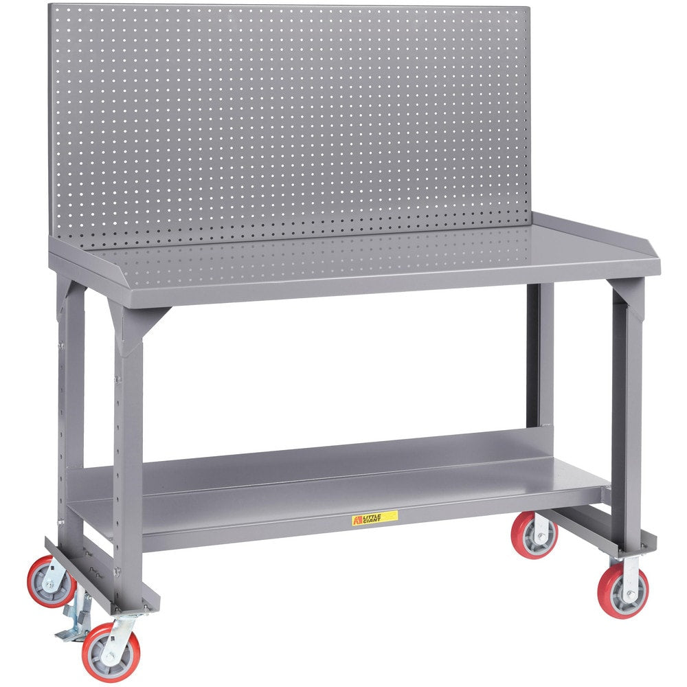 Mobile Work Benches; Bench Type: Mobile Workbench; Edge Type: Square; Depth (Inch): 36; Leg Style: Adjustable Height; Load Capacity (Lb.