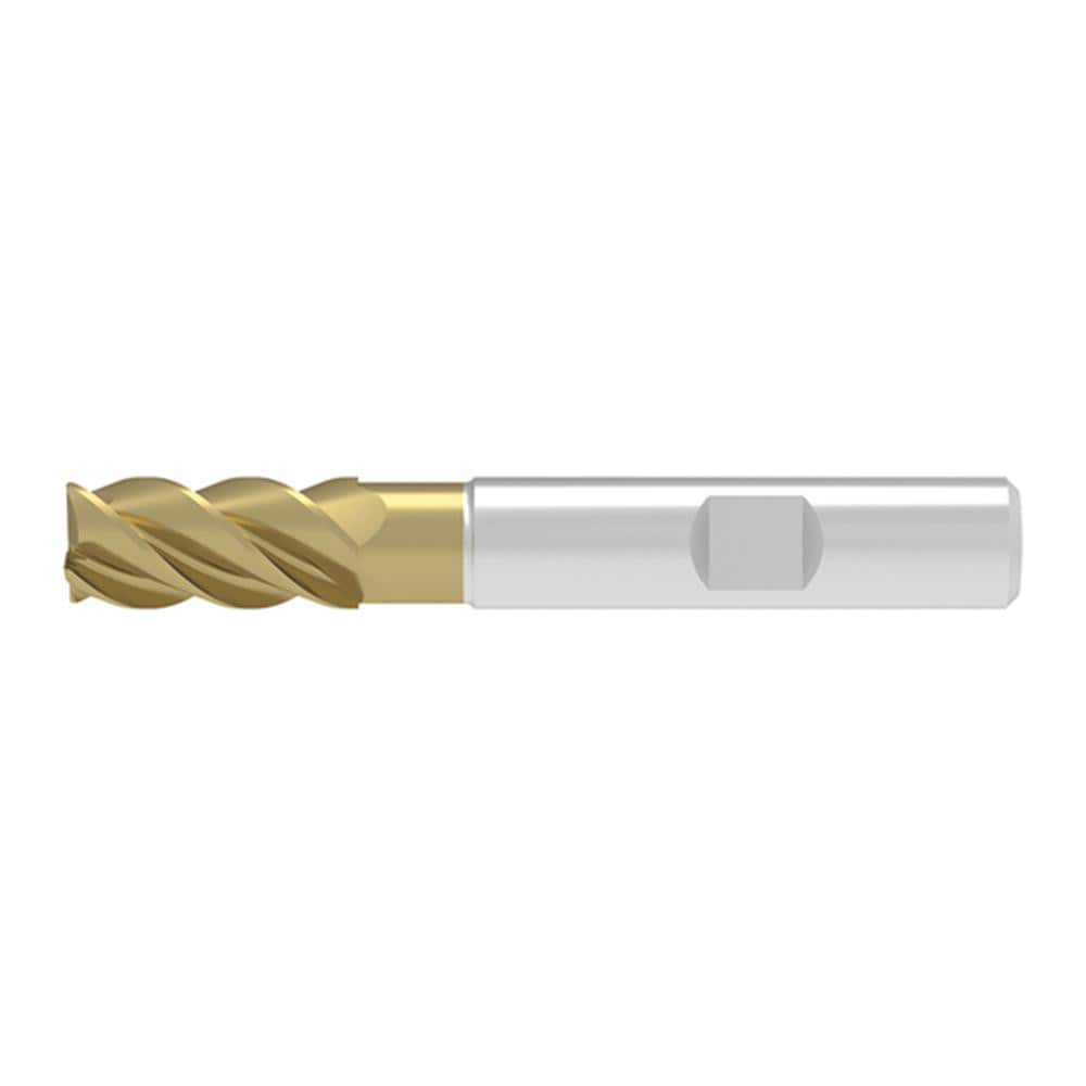 Corner Chamfer End Mill: 12.00 mm Dia, 26.00 mm LOC, 4 Flute, 0.20 mm Chamfer Width, Solid Carbide